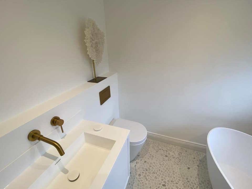 Gold tap bathroom design-Leeds